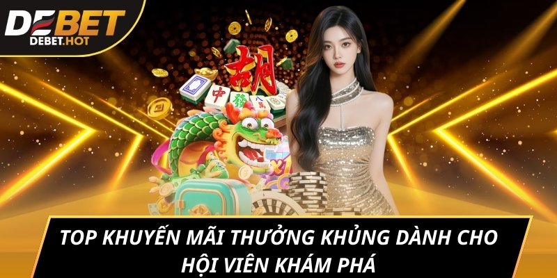 Top khuyến mãi thưởng khủng dành cho hội viên khám phá